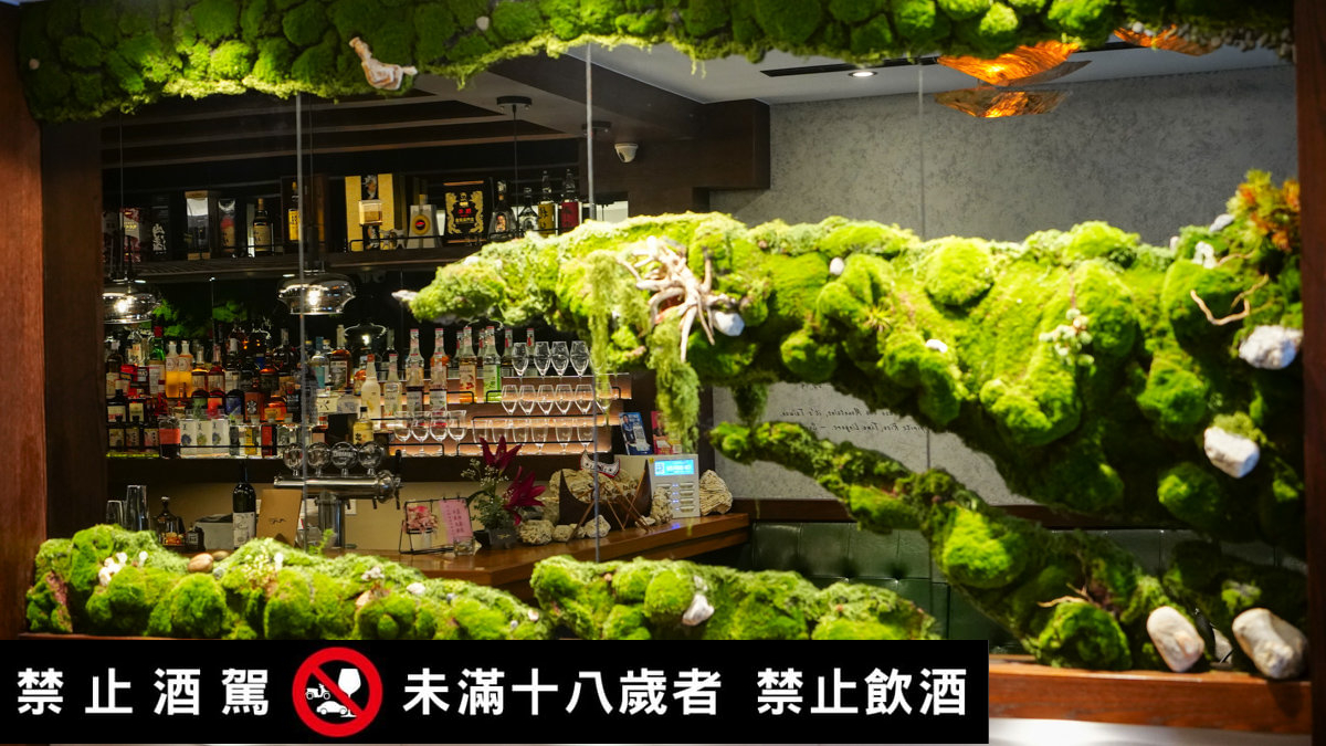 台南餐酒館推薦|嶼海餐酒館-森林系餐酒館新開幕!藍帶等級料理+創意調酒一次滿足 嶼海餐酒館環境